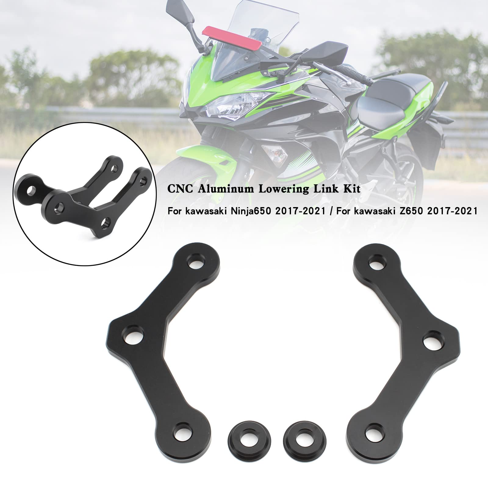 Ninja 400 Rear Suspension Lowering Links Kit Adjustable For